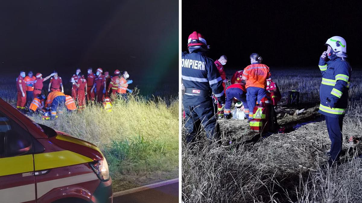 Accident cumplit la Putineiu, Teleorman. Două persoane au murit. Alte 6, dintre care 4 copii, sunt rănite