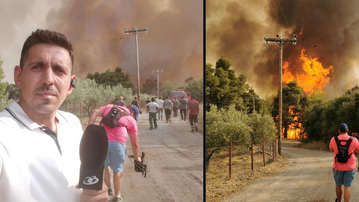 Imagini apocaliptice din Insula Evia, cea mai afectată zonă din Grecia. Sute de turişti şi localnici trăiesc clipe de coşmar