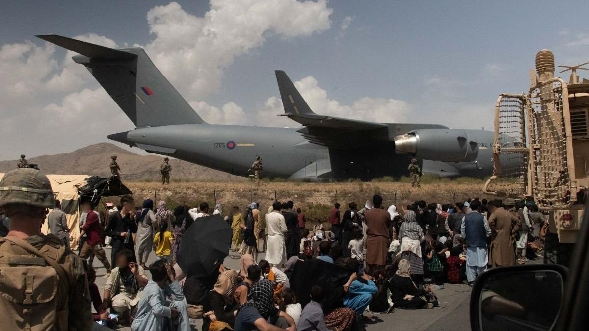 Imagini evacuare aeroport Kabul