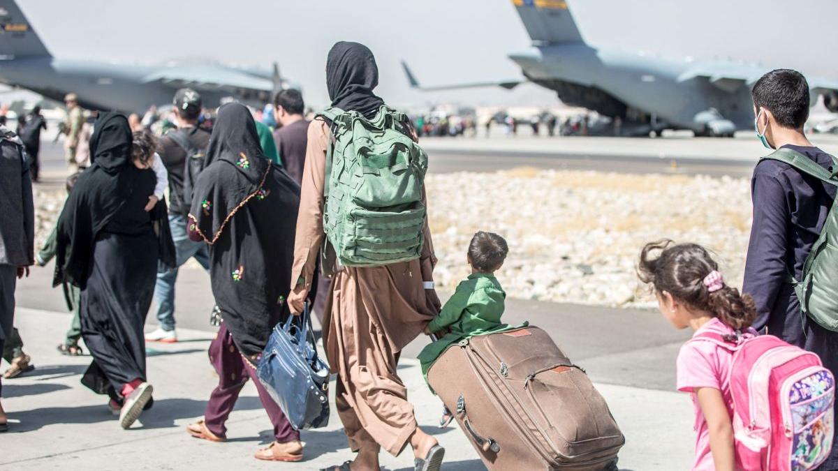 Kabul evacuees