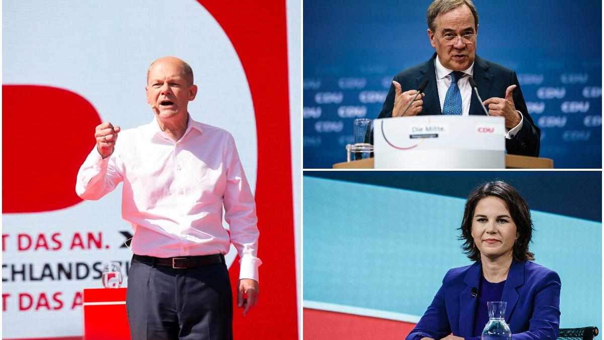 Olaf Scholz/Armin Laschet/Annalena Baerbock