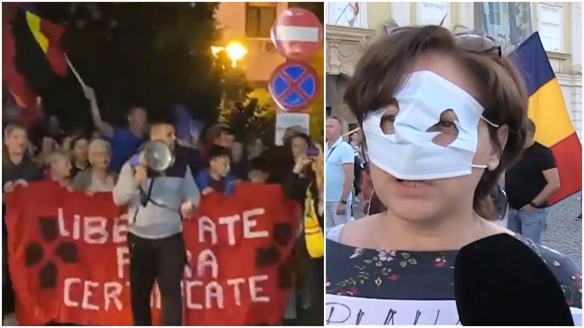 Proteste în marile oraşe. Oamenii s-au revoltat împotriva măsurilor impuse de autorităţi: "Nu obligativitate! Libertate! Nu cedăm, nu ne vaccinăm!"