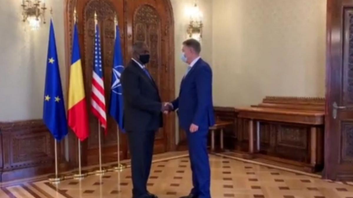 Iohannis si Lloyd Austin