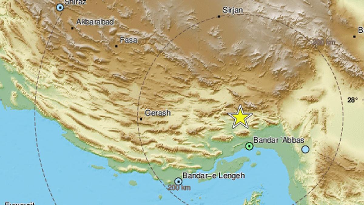 harta cutremure Iran