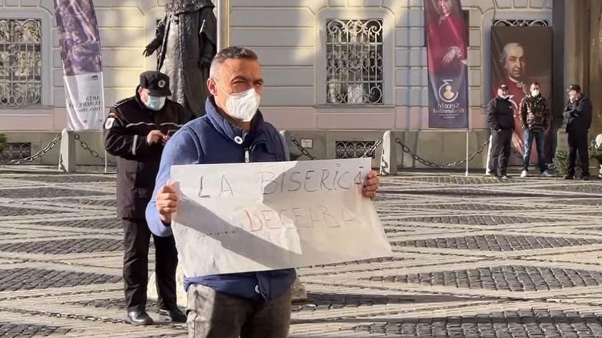 protestari klaus iohannis sibiu