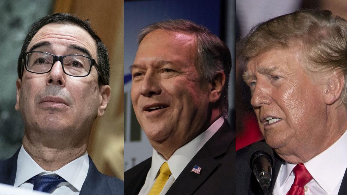 Mnuchin Pompeo Trump