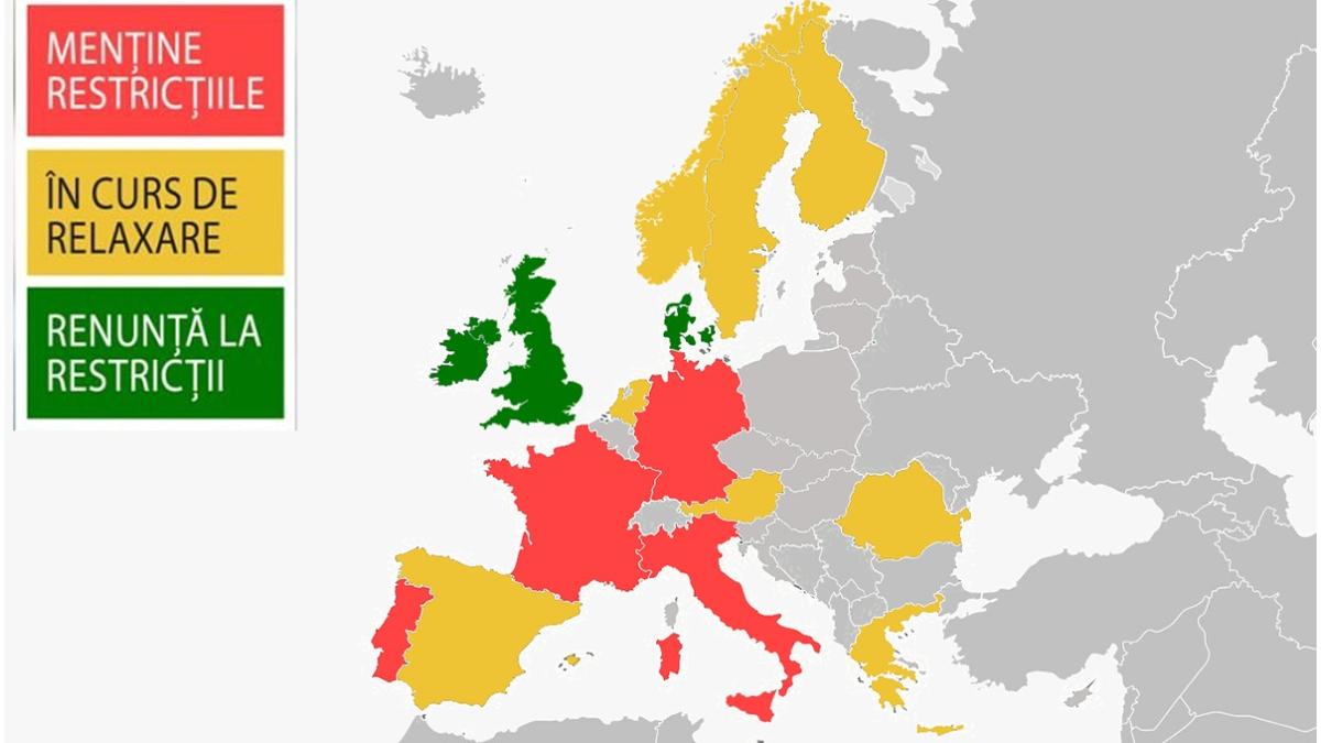 Harta restrictiilor Europa