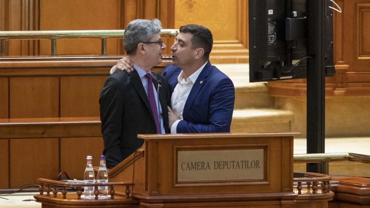 george simion agresare virgil popescu parlament