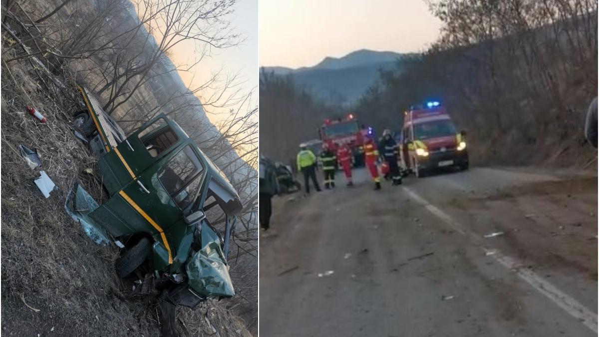 Accident cumplit în Băişoara, Cluj. Un bărbat a murit, iar alte şase persoane, printre care şi doi copii, au fost rănite