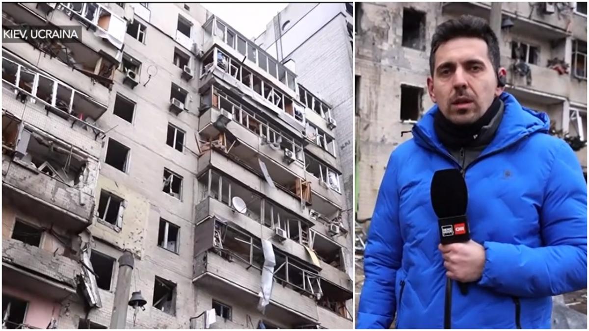 Trimisul special Antena 3 în Ucraina, date în timp real de pe linia frontului | "Este ziua doi de război, un război pe care Rusia l-a pornit asupra țării vecine pașnice"