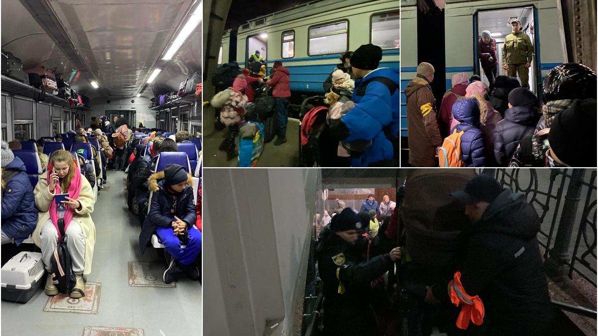 Război în Ucraina. Un loc în tren, înseamnă un loc la viaţă | În Lvov lupta pentru supraviețuire se duce peste tot