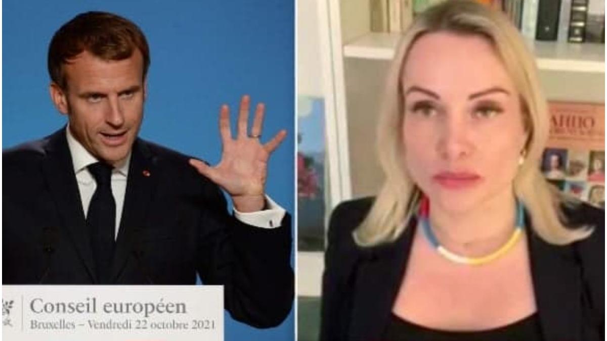 Emmanuel Macron Marina Ovsiannikova