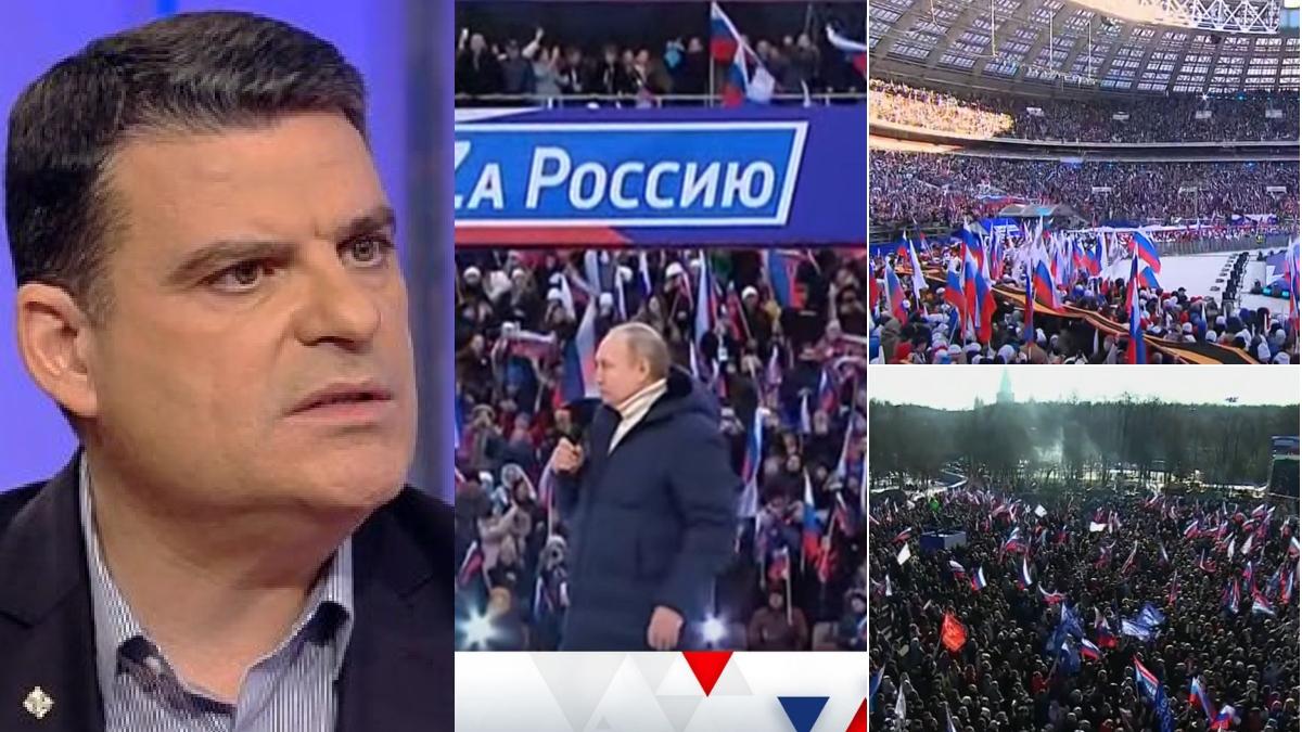 Radu Tudor, despre ruşii care sărbătoresc la Moscova anexarea Crimeei: "Un spectacol absolut respingător pe care Vladimir Putin şi-l organizează singur"