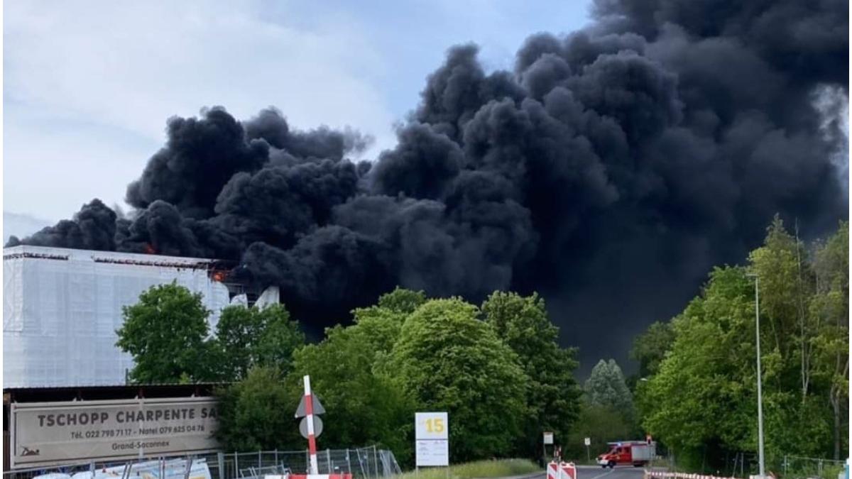 incendiu aeroport geneva