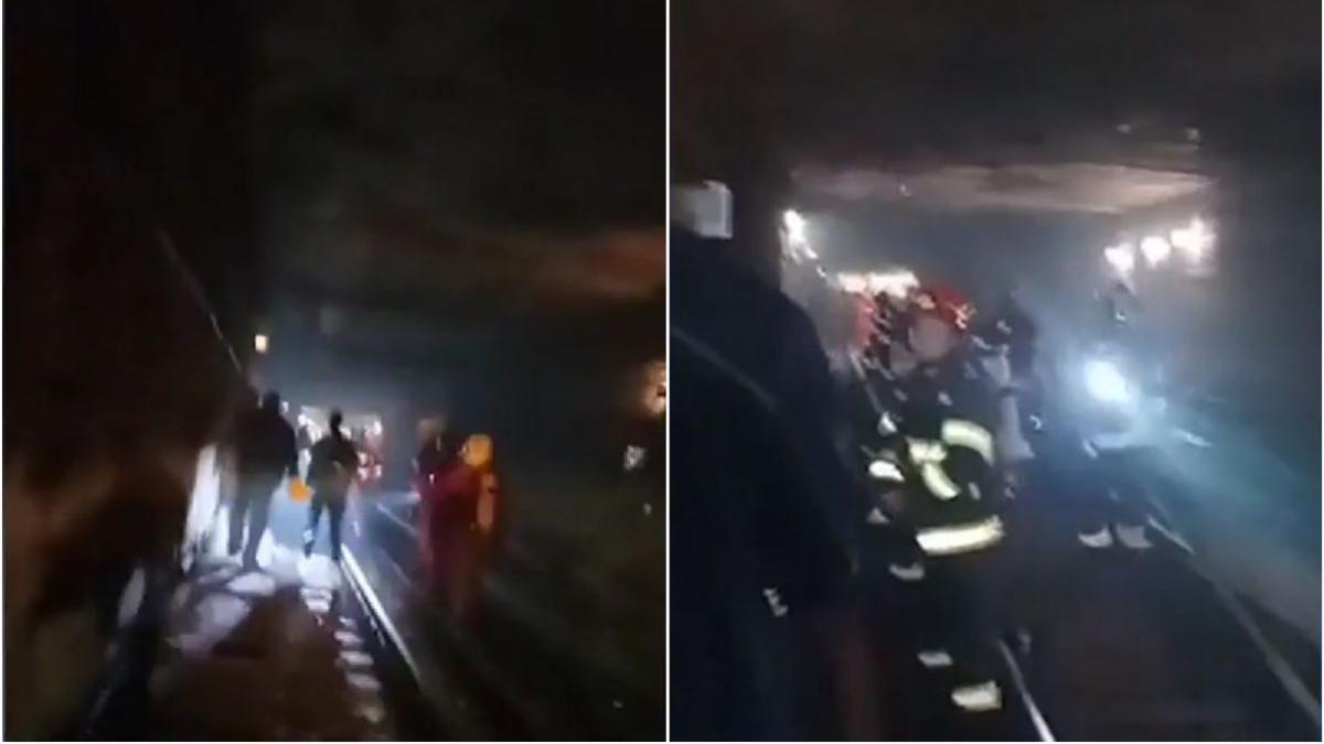 Primele imagini de la evacuarea călătorilor din metrou: ”Ne-a fost frică să nu murim asfixiați!”