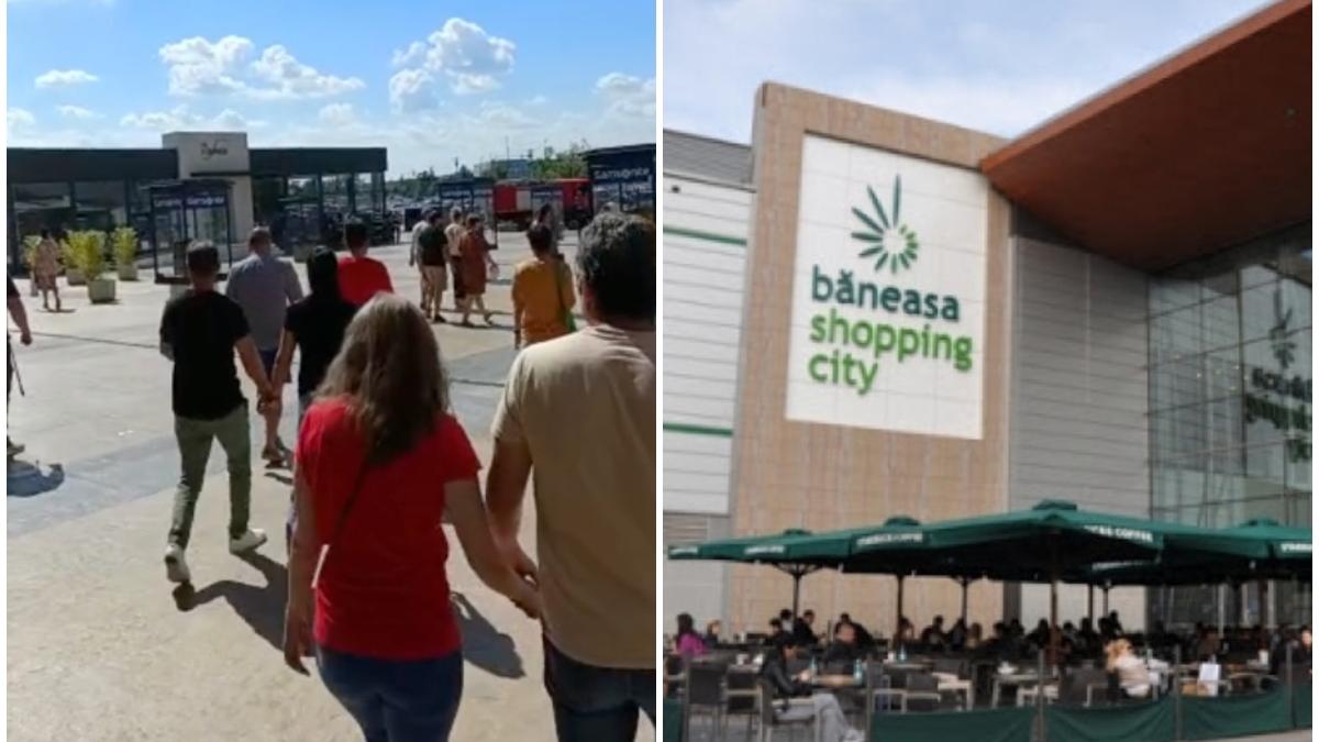 alerta bomba mall baneasa centrul comercial evacuat