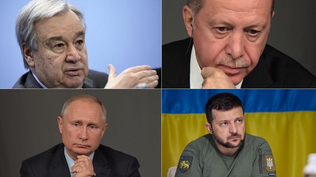 Guterres Erdogan Putin Zelenski