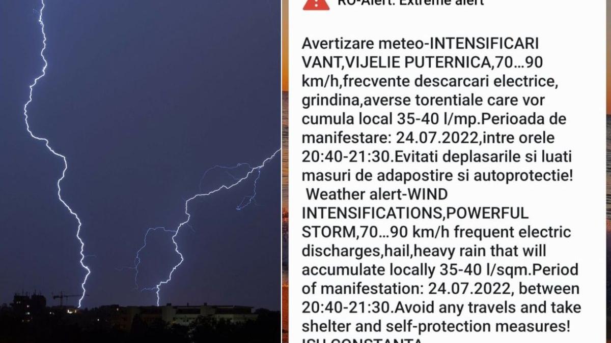 mesaj ro alert vreme extrema constanta