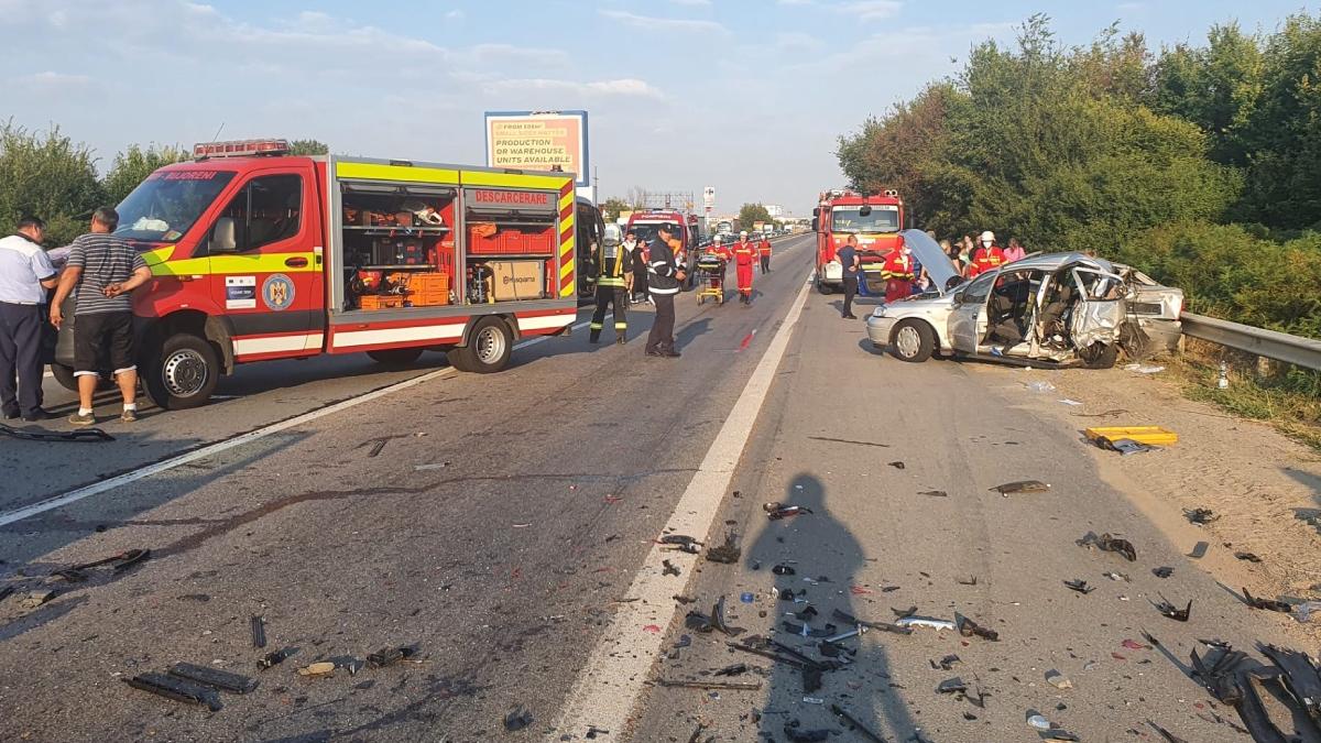 accident 5 masini autostrada a1 langa bucuresti 6 victime 18 august 2022