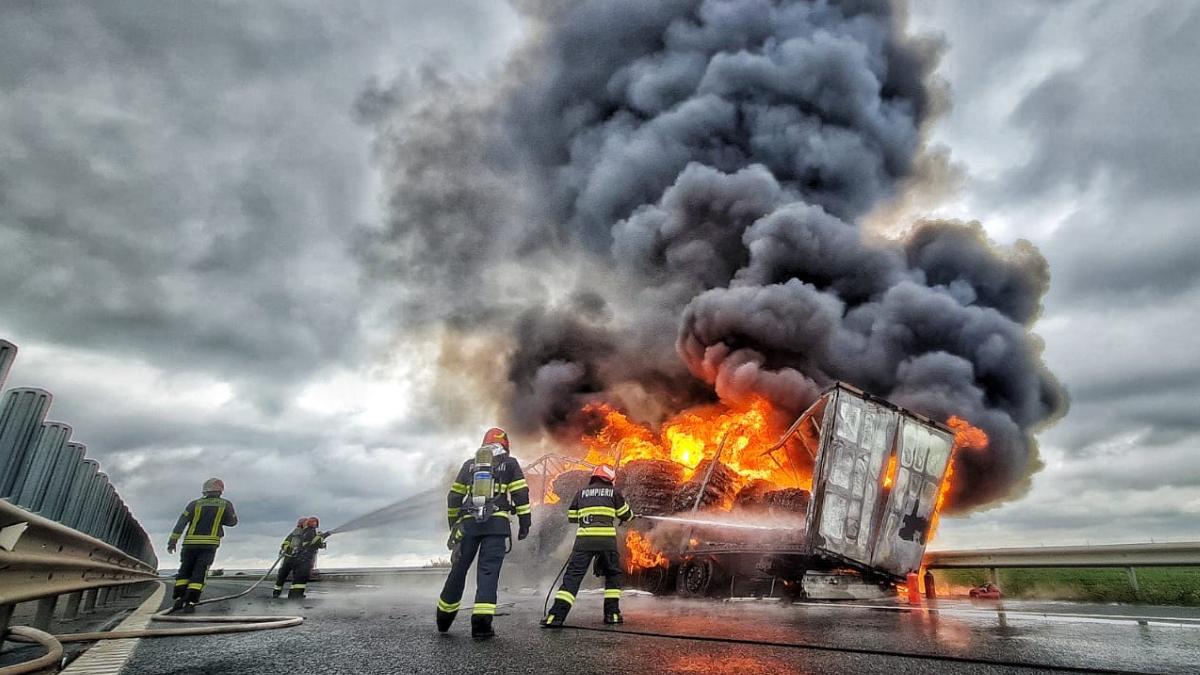 camion ars autostrada arad timisoara