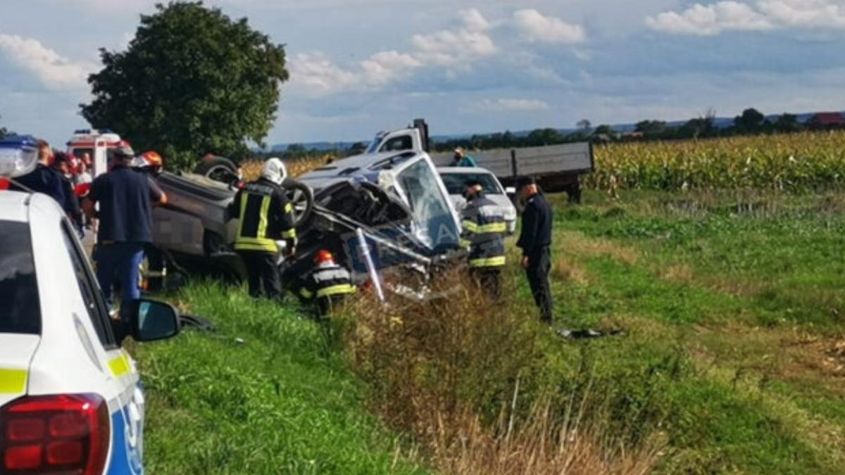 Accident cumplit la Satu Mare. Un bărbat a murit, iar soţia sa a ajuns în stare gravă la spital