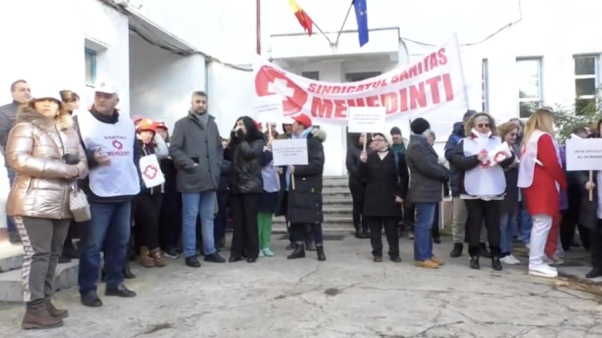 protest spitalul municipal orsova