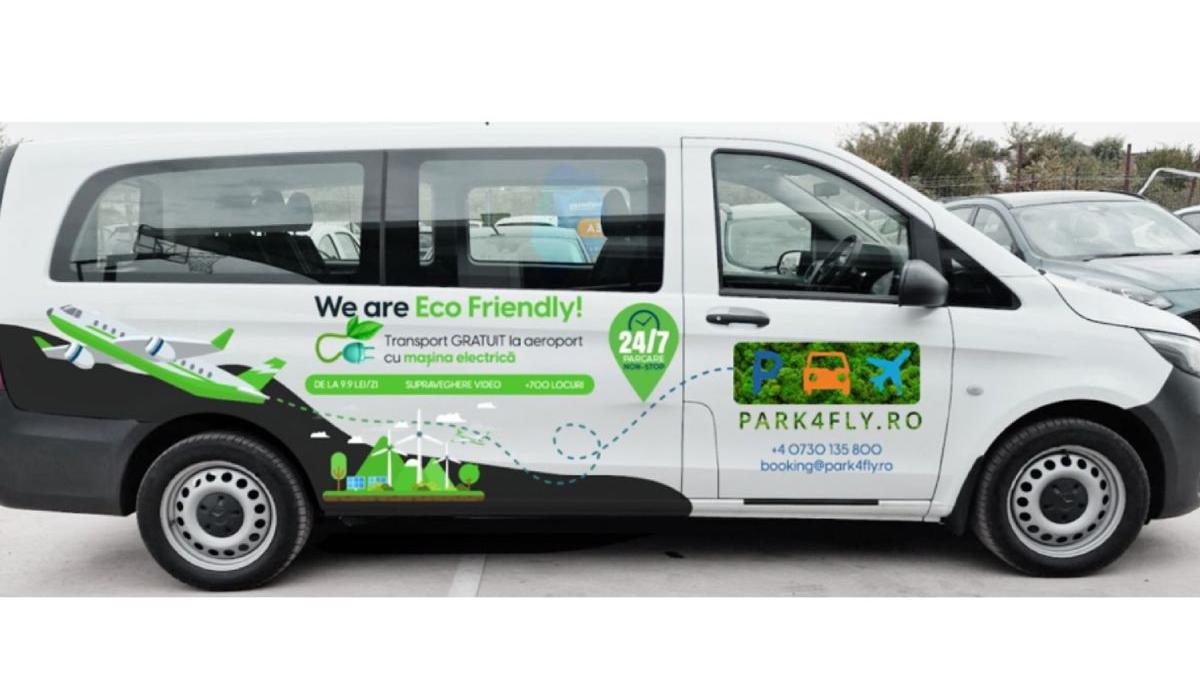 transport cu shuttle electric de la parcarea park4fly la aeroportul otopeni