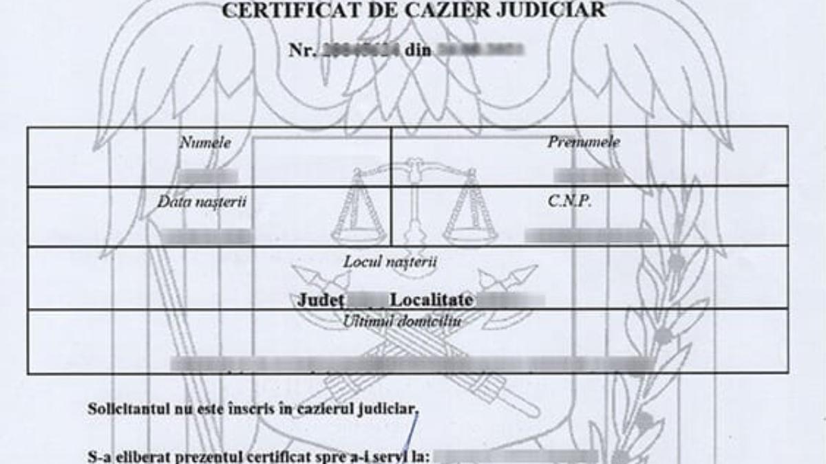 cazier judiciar