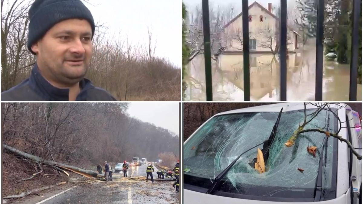 cod rosu de inundatii alerte meteo situatie disparat in tara timis hunedoara romania