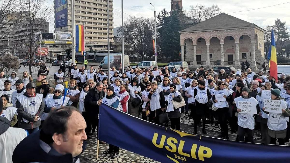 protest sindicalisti educatie