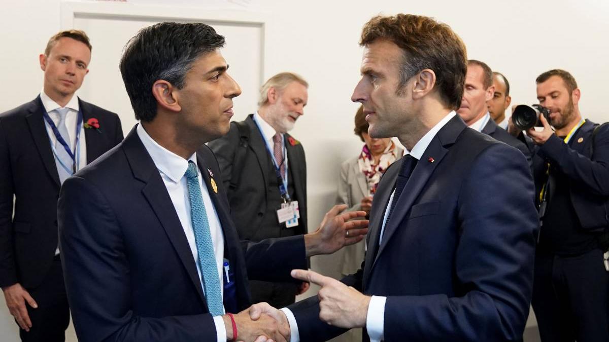 Rishi Sunak ?i Emmanuel Macron