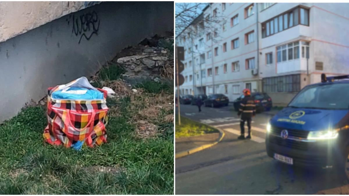 cutie suspecta abandonata in spatele unui bloc din sibiu o persoana a sunat la 112 zona a fost izolata