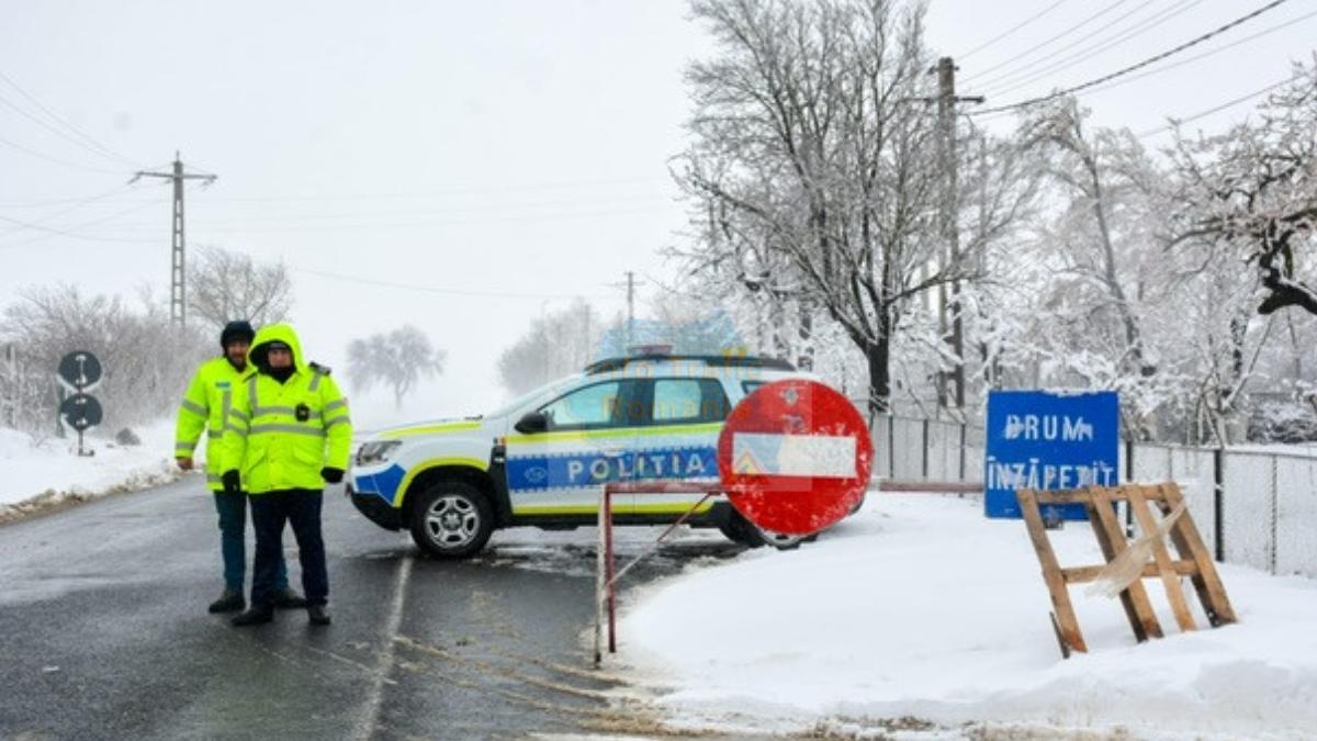 tronsoane de drumuri sunt inchise zapada vizibilitate scazuta