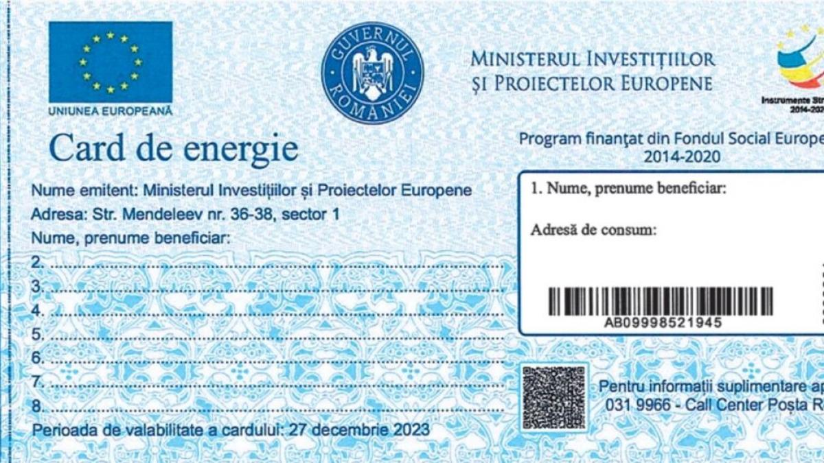 Card energie-fata