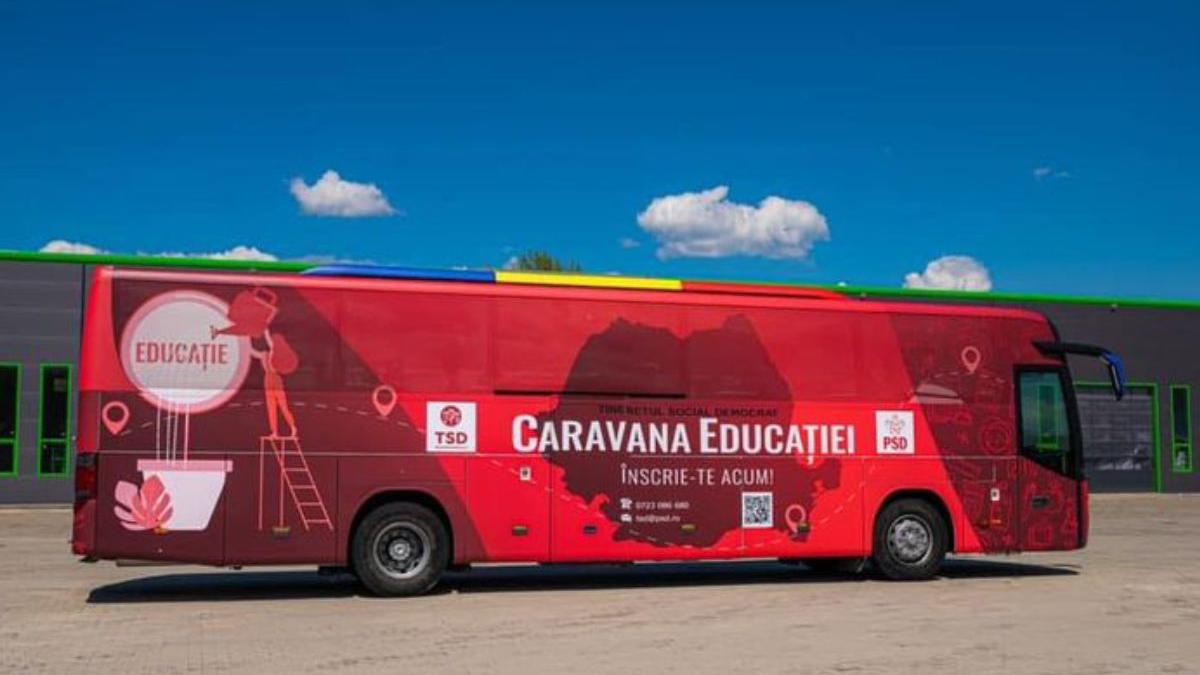 caravana educatiei porneste la drum 36 judete