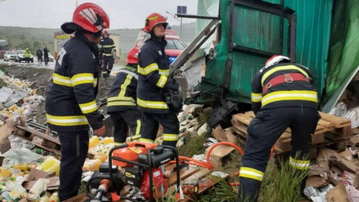 accident cluj sofer tir mort