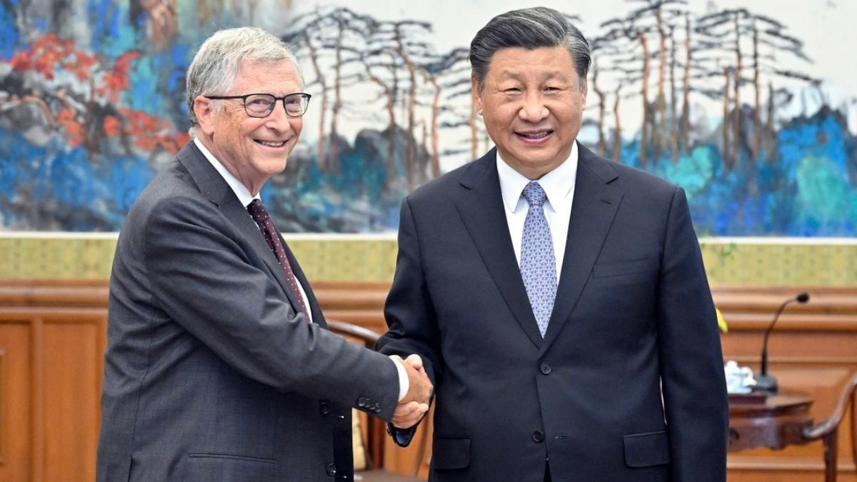 Bill Gates cu Xi Jinping