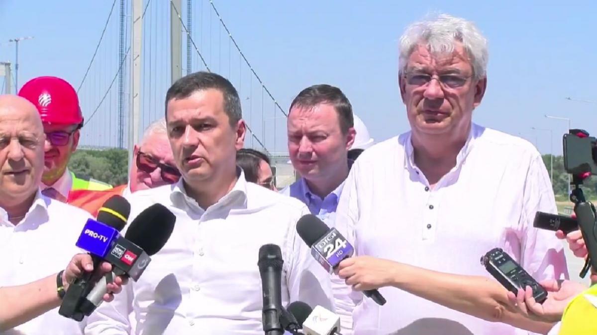 Se deschide circulația pe Podul de la Brăila din 6 iulie, anunță Sorin Grindeanu