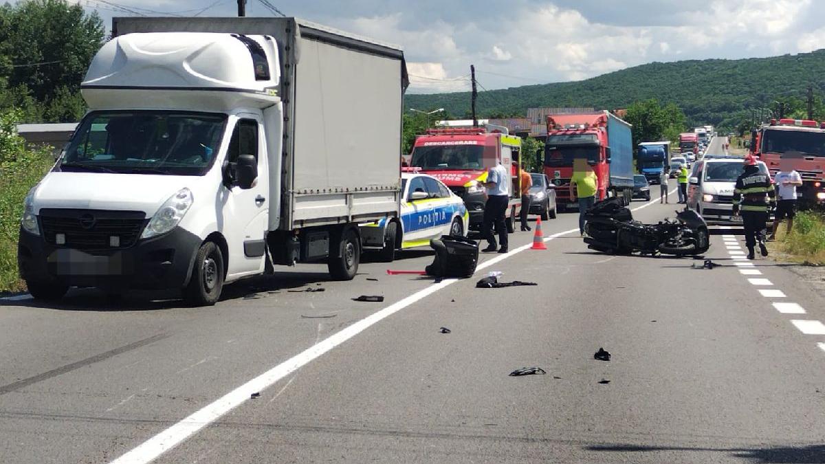 accident rutier motociclist mort