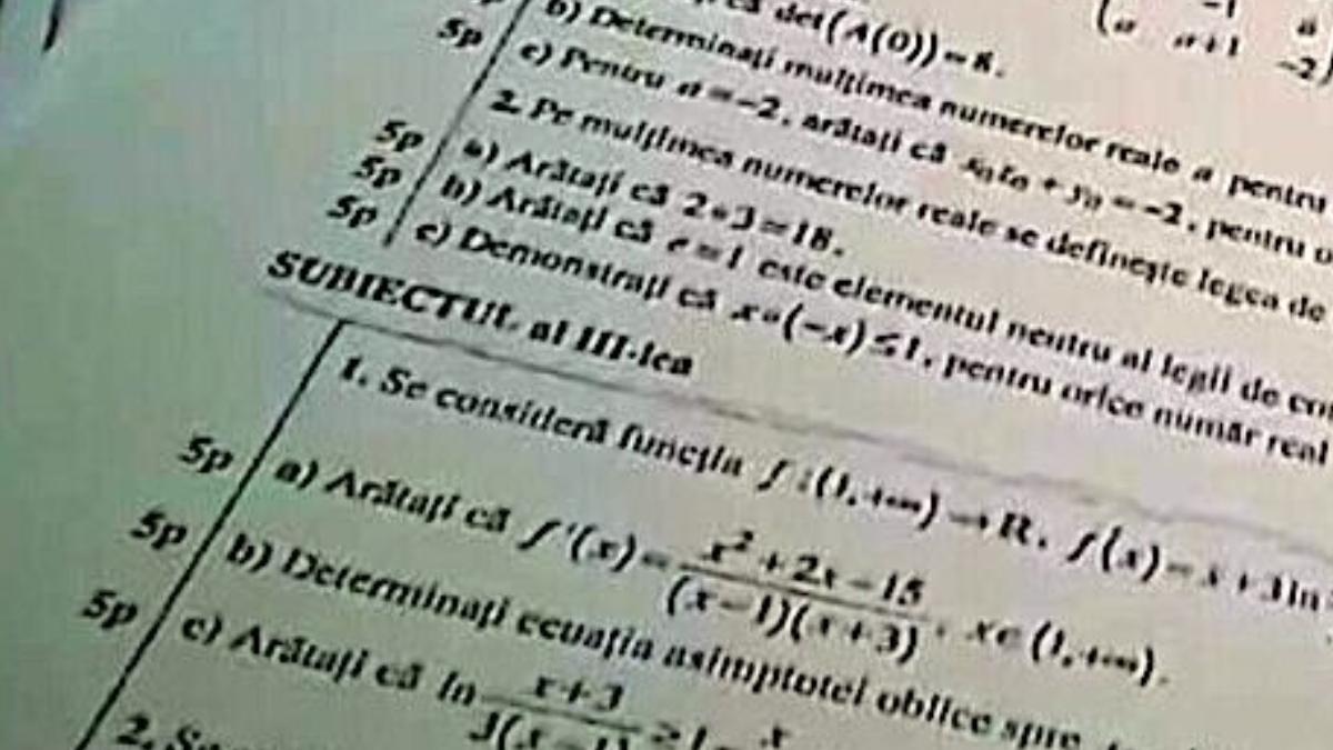 subiecte matematica profil mate info bacalaureat 2023 publicate