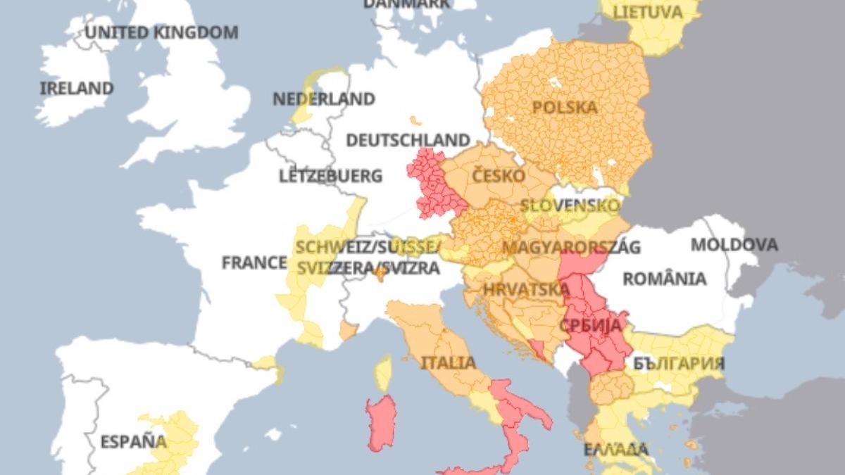 alerte meteo europa 16 iulie 2023