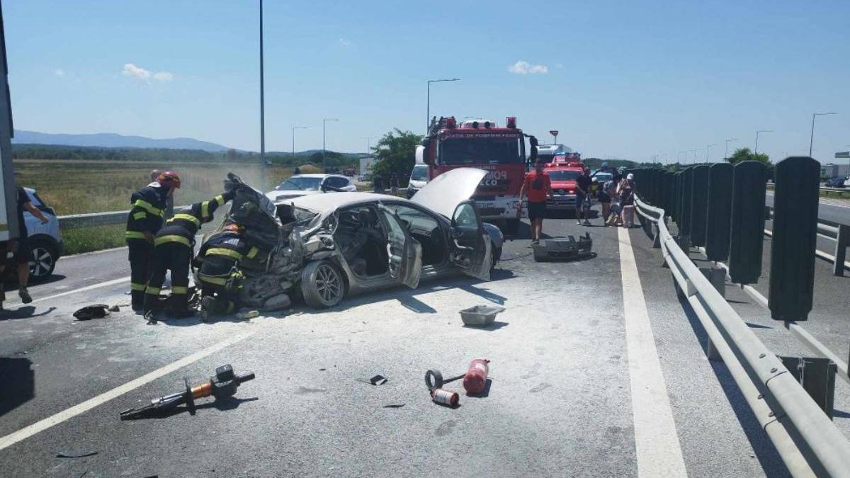 accident autostrada a1 timis