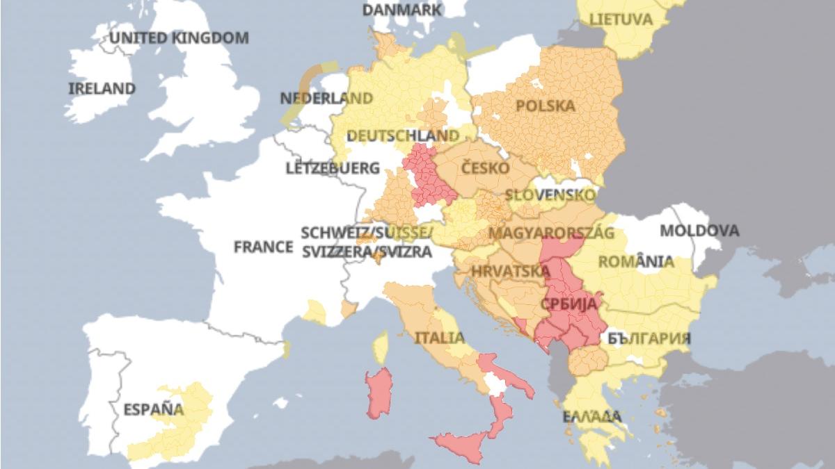 alerte meteo europa 16-17 iulie 2023