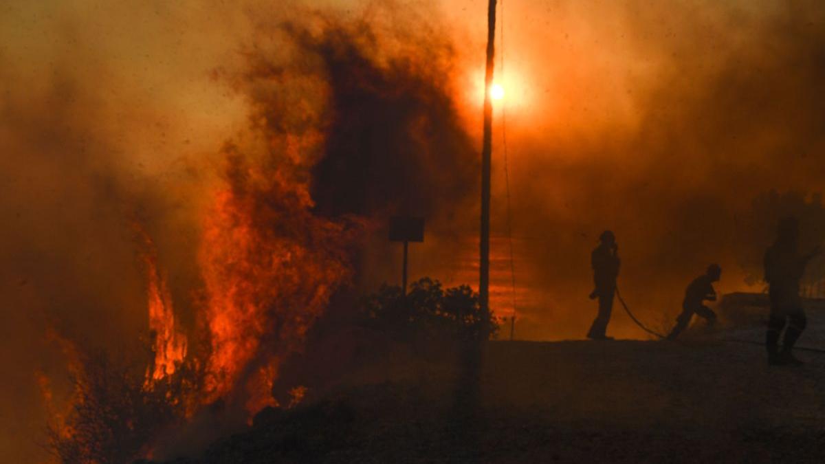 Incendiu Grecia Attica