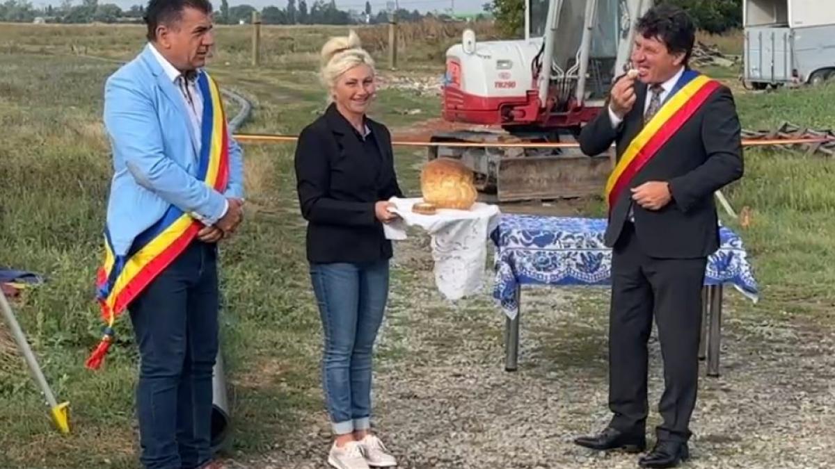 Inaugurare canalizare Livada Arad