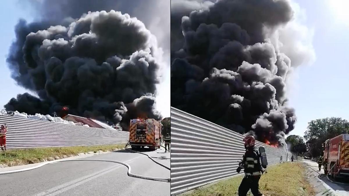 incendiu depozit deseuri vrancea