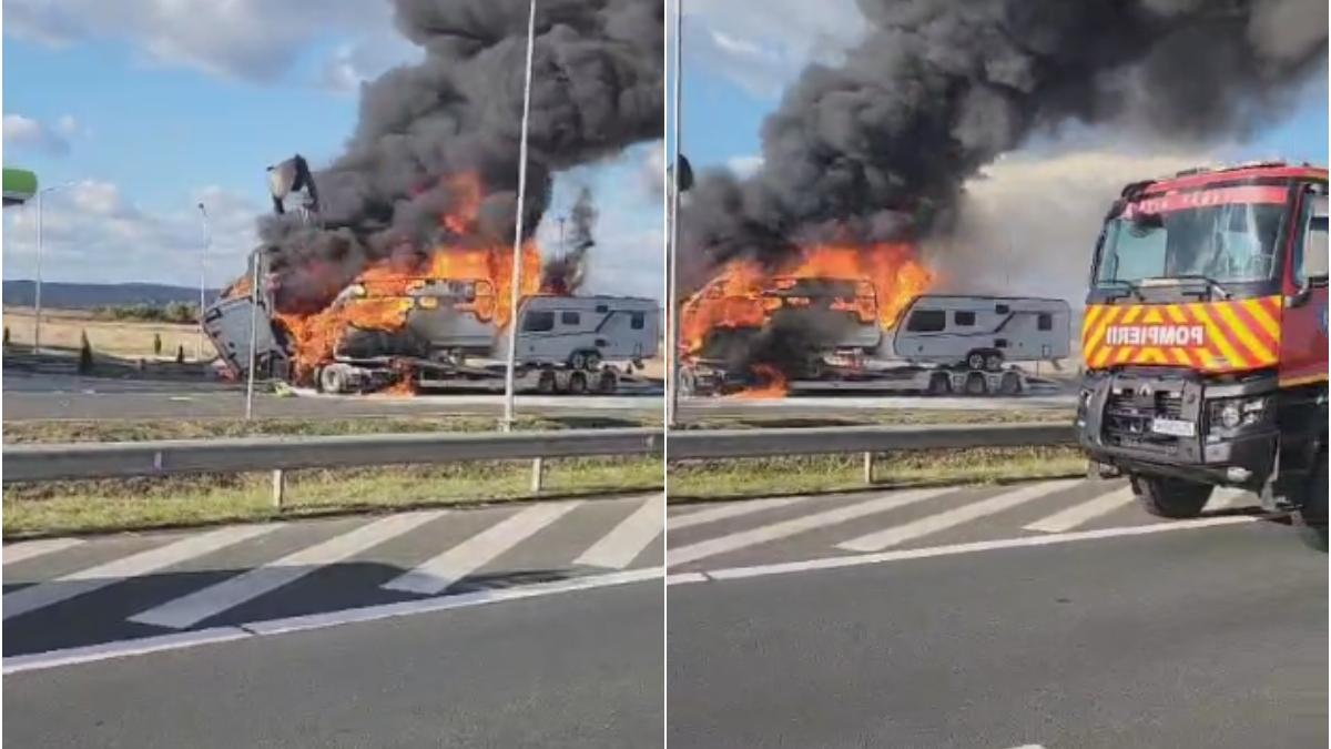 Pericol De Explozie La O Benzin Rie Din Timi Un Autotren A Intrat N Panoul Care Afi A