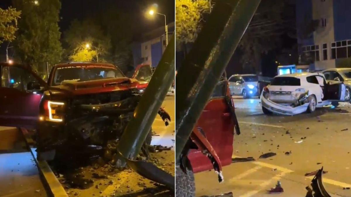 Accident grav cu trei maşini în Mamaia după manevra iresponsabilă a unui şofer Patru oameni