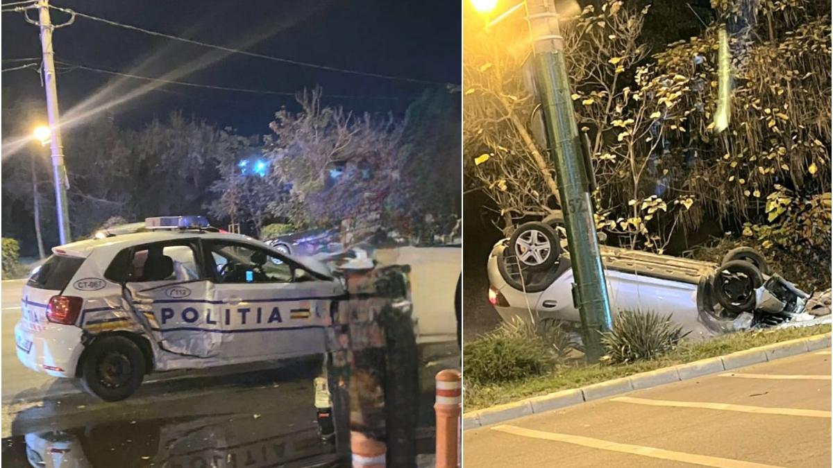 masina politie urmarire sofer viteza accident mamaia