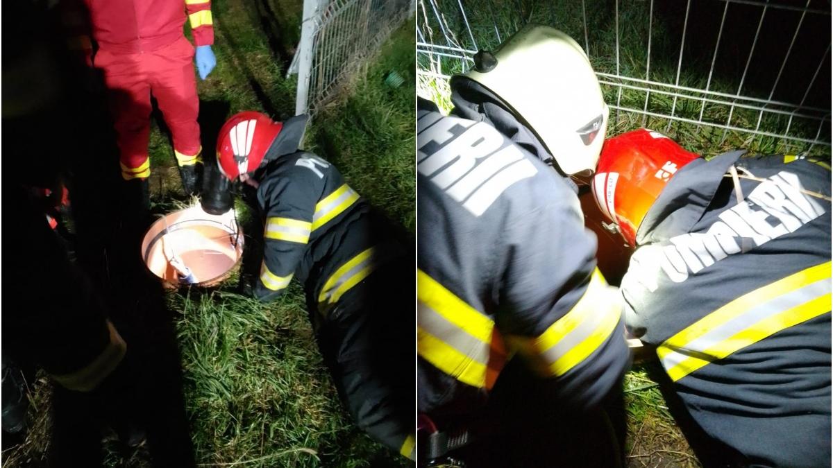 femeie blocata tub canalizare satu mare 